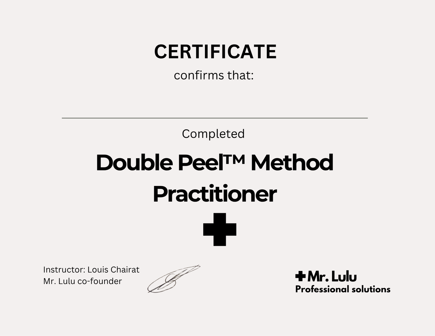 Double Peel - PRACTITIONER CERTIFICATION