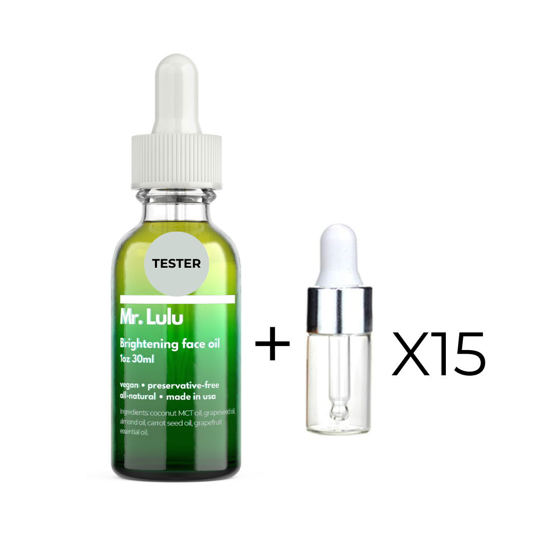 Brightening face oil: Retail and Backbar options