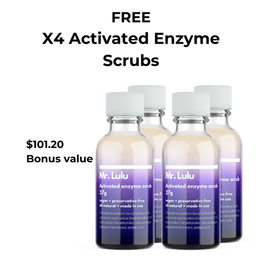 BONUS $101.20 > 4 Activated Enzyme Scrubs