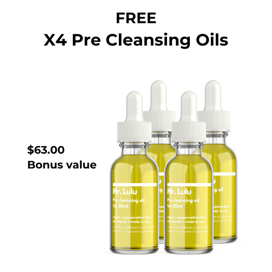 BONUS $63.00 > 4 Pre Cleansing Oils