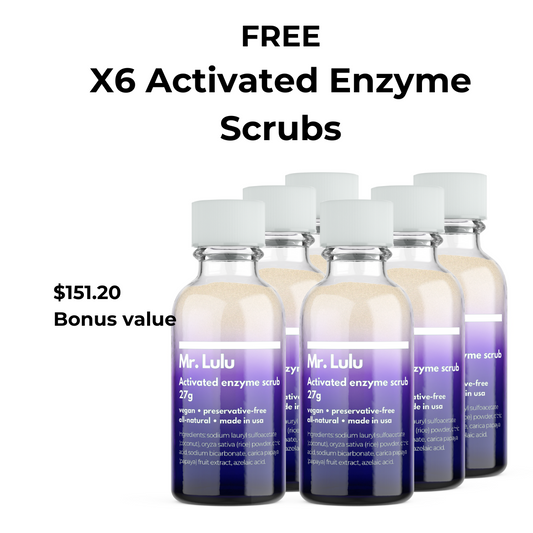 BONUS $151.20 > 6 Activated Enzyme Scrubs