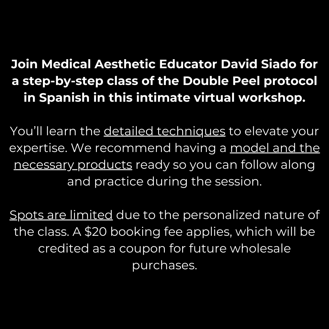 Double Peel Class Jan 27th - David Siado