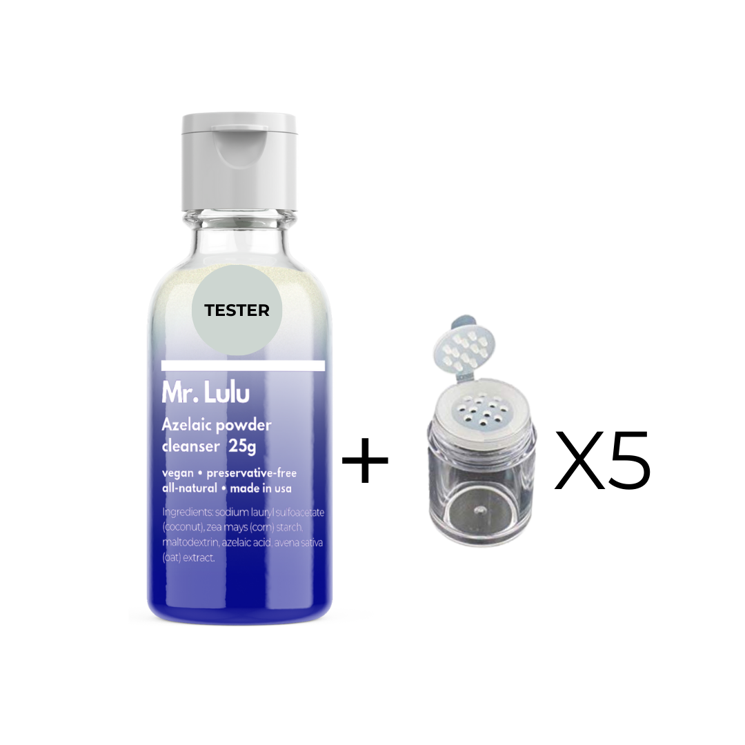 Azelaic Powder Cleanser: Retail and Backbar options