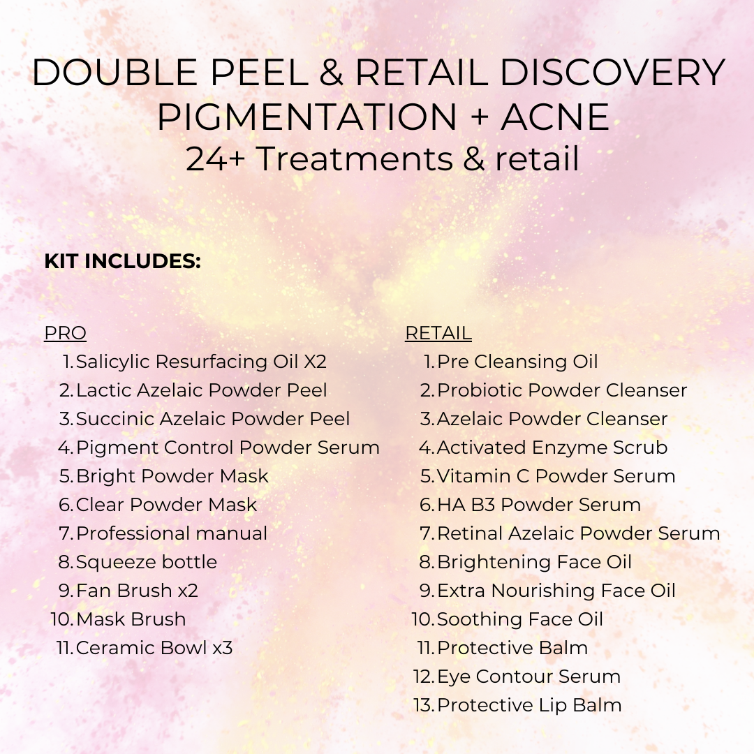 DOUBLE PEEL & RETAIL DISCOVERY - PIGMENTATION + ACNE