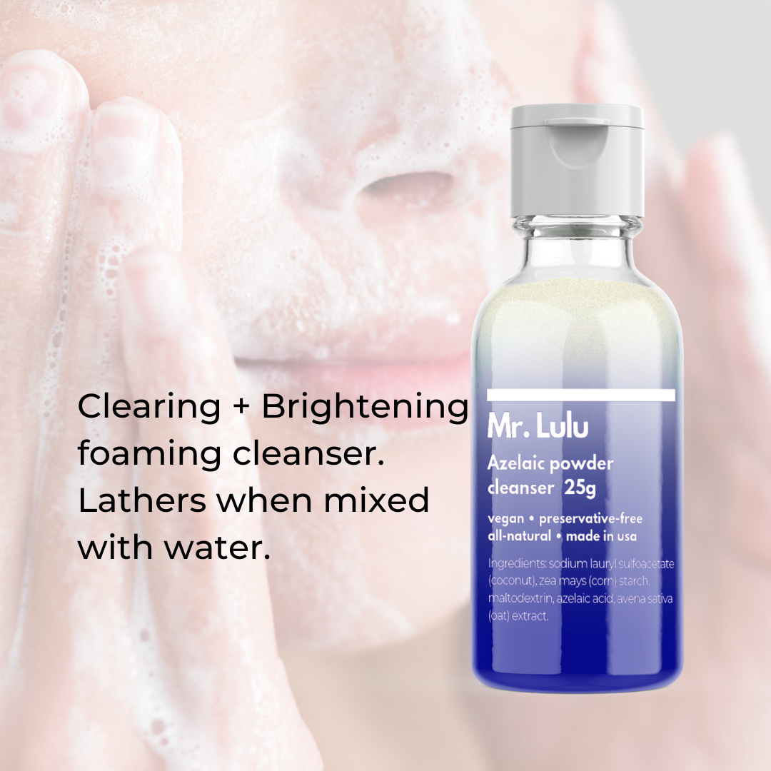 Azelaic Powder Cleanser: Retail and Backbar options