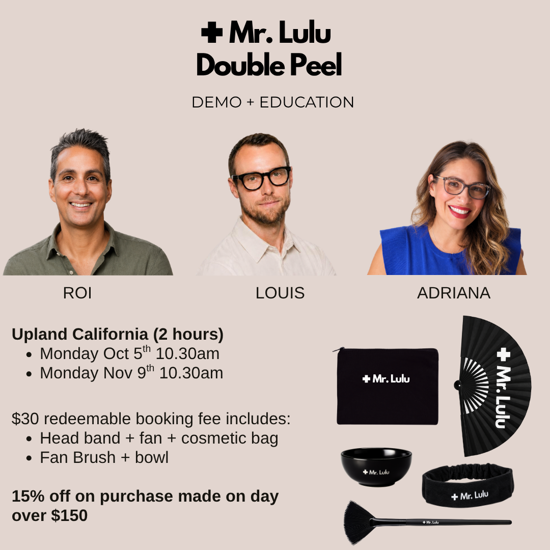 DOUBLE PEEL: Demo + education - UPLAND CA