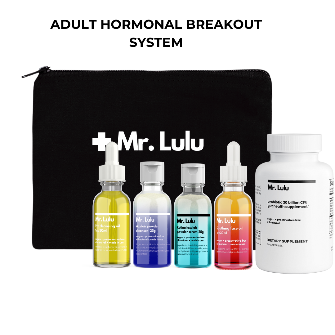 Hormonal breakout reducing system