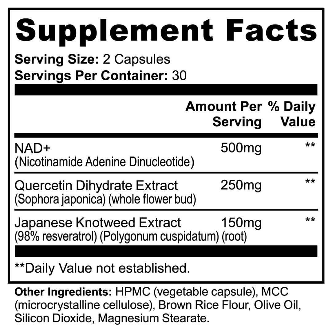 NEW NAD+ Well Aging  Supplement