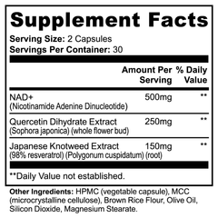 NEW NAD+ Well Aging  Supplement