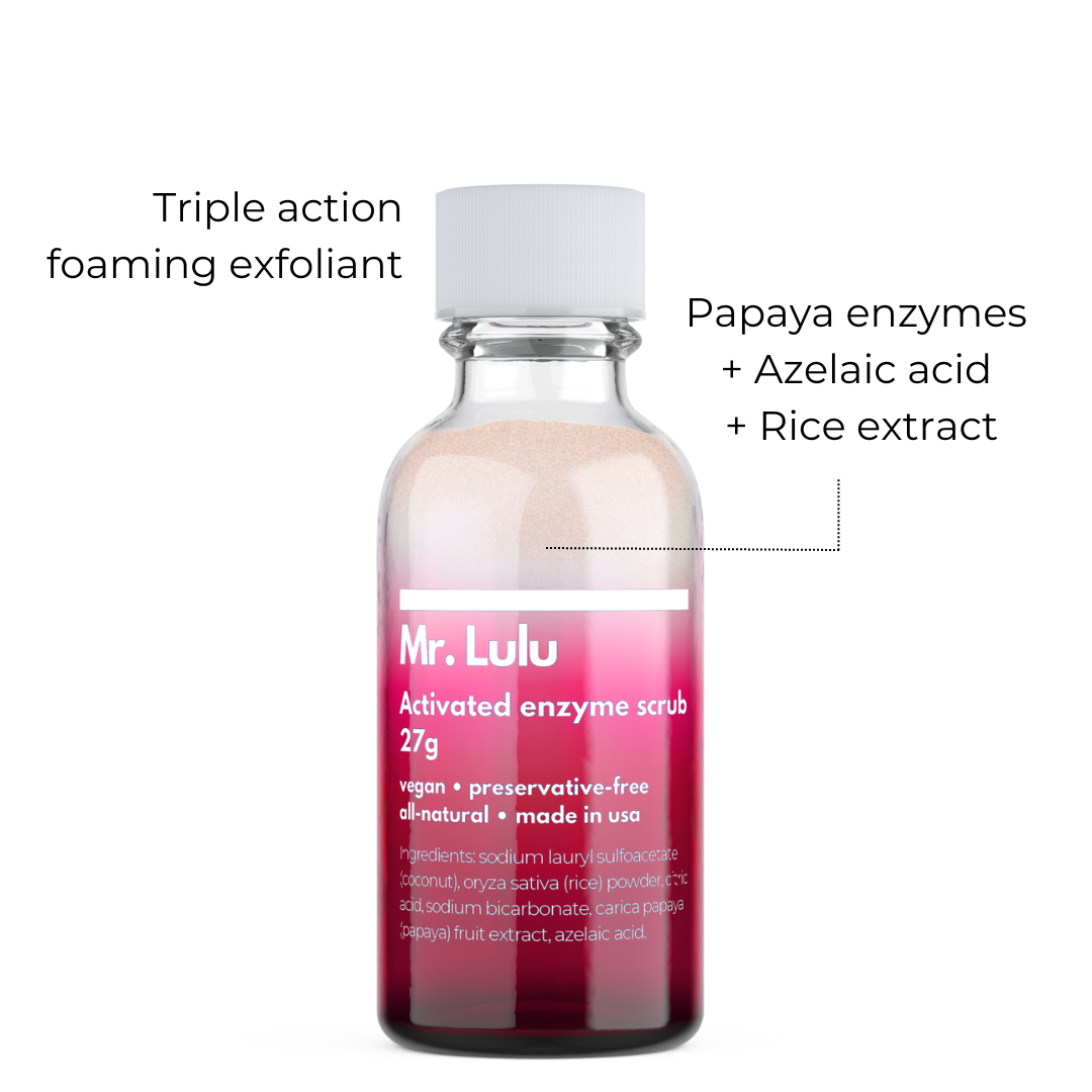 Exfoliante de enzimas activadas