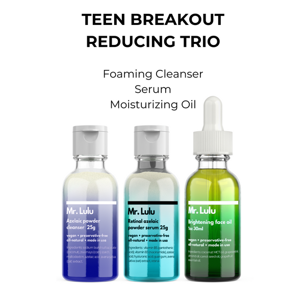 Teen breakout reducing trio
