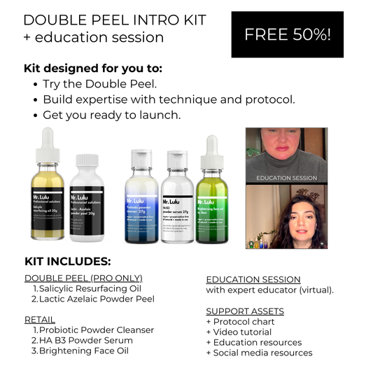 KIT DE INTRODUCCIÓN DE DOBLE PELADO: AHORRE MÁS DE $150