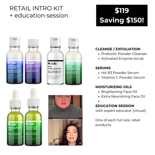 KIT DE INTRODUCCIÓN PARA VENTA AL POR MENOR: AHORRE MÁS DE $150